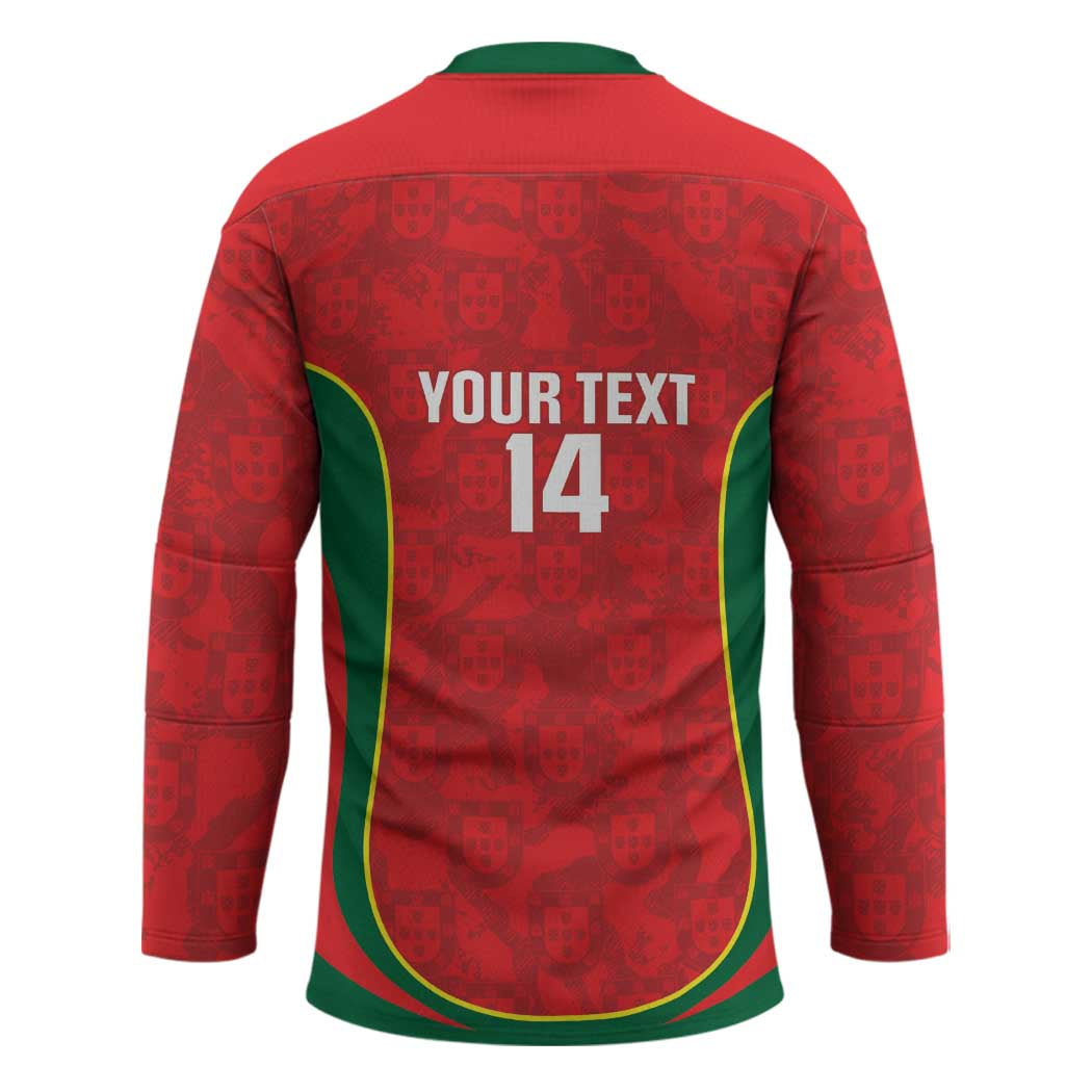 Custom Portugal Football Hockey Jersey 2026 Come On Selecao das Quinas - Red - Wonder Print Shop