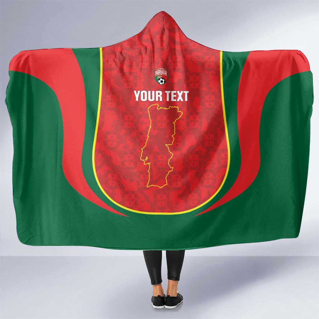 Custom Portugal Football Hooded Blanket 2026 Come On Selecao das Quinas - Red - Wonder Print Shop