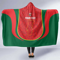 Custom Portugal Football Hooded Blanket 2026 Come On Selecao das Quinas - Red - Wonder Print Shop