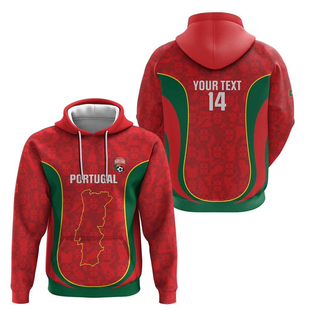 Custom Portugal Football Hoodie 2026 Come On Selecao das Quinas - Red - Wonder Print Shop