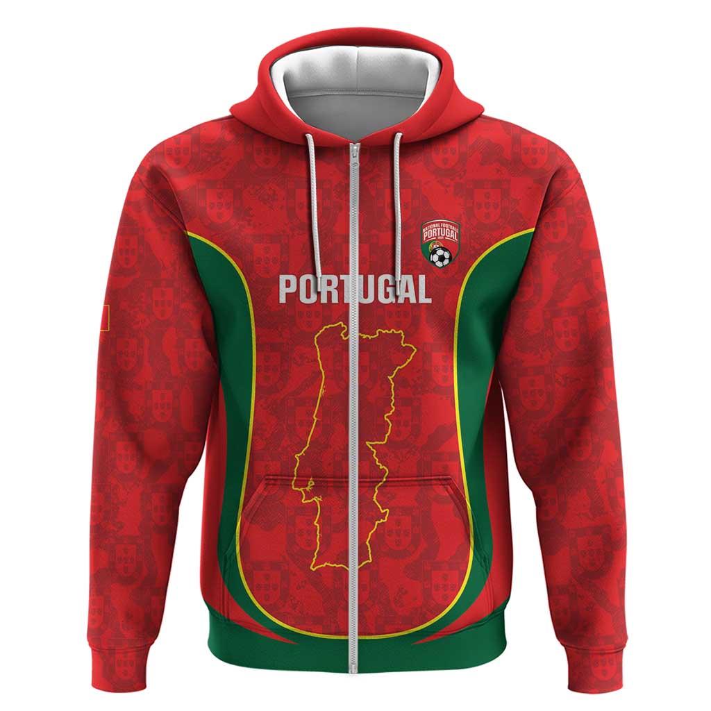 Custom Portugal Football Hoodie 2026 Come On Selecao das Quinas - Red - Wonder Print Shop