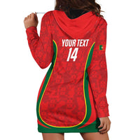 Custom Portugal Football Hoodie Dress 2026 Come On Selecao das Quinas - Red - Wonder Print Shop