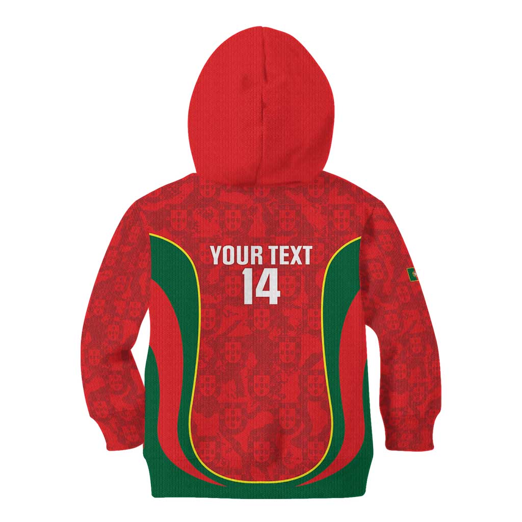Custom Portugal Football Kid Hoodie 2026 Come On Selecao das Quinas - Red - Wonder Print Shop