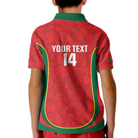 Custom Portugal Football Kid Polo Shirt 2026 Come On Selecao das Quinas - Red - Wonder Print Shop