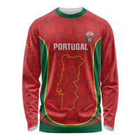 Custom Portugal Football Long Sleeve Shirt 2026 Come On Selecao das Quinas - Red - Wonder Print Shop