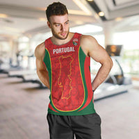 Custom Portugal Football Men Tank Top 2026 Come On Selecao das Quinas - Red - Wonder Print Shop