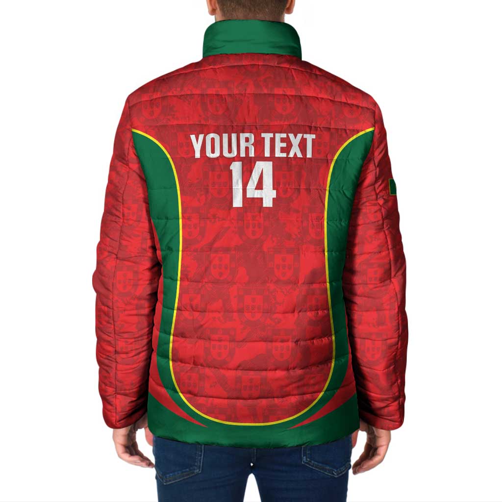 Custom Portugal Football Padded Jacket 2026 Come On Selecao das Quinas - Red - Wonder Print Shop