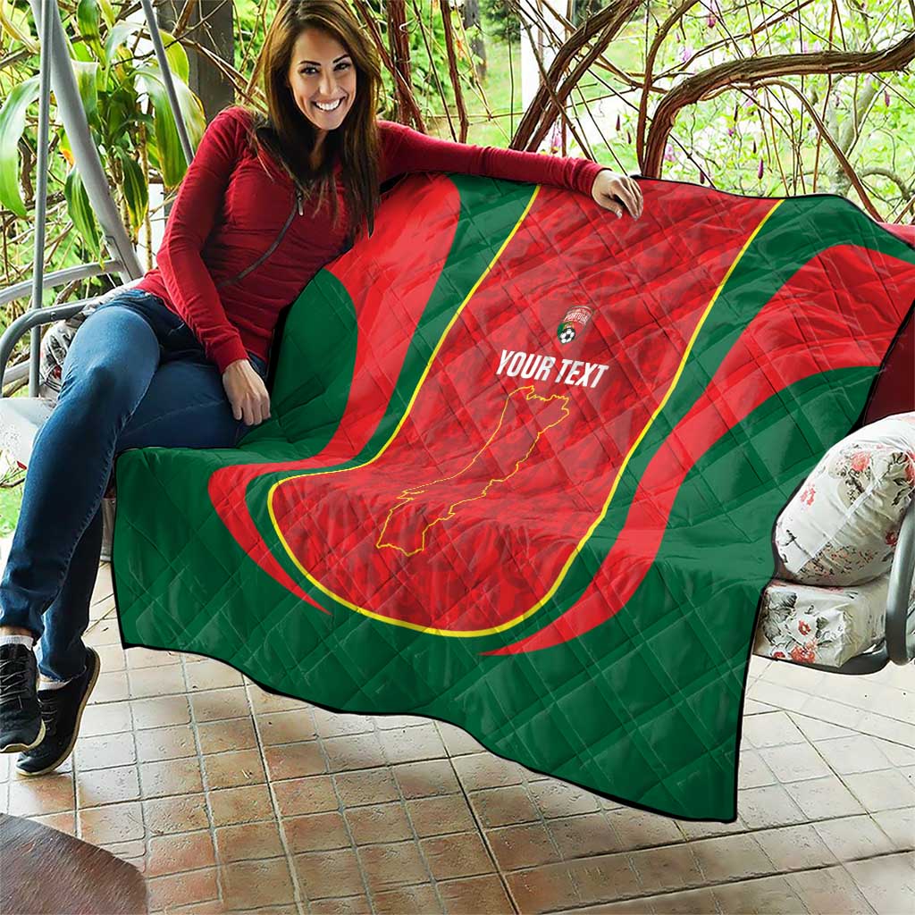 Custom Portugal Football Quilt 2026 Come On Selecao das Quinas - Red - Wonder Print Shop