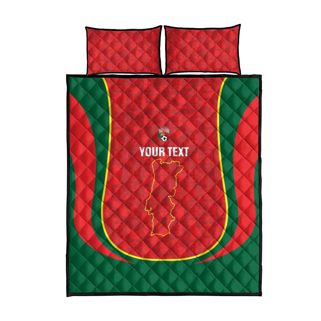 Custom Portugal Football Quilt Bed Set 2026 Come On Selecao das Quinas - Red - Wonder Print Shop