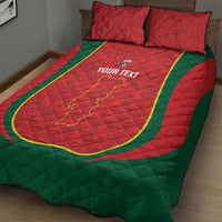 Custom Portugal Football Quilt Bed Set 2026 Come On Selecao das Quinas - Red - Wonder Print Shop