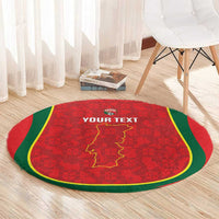 Custom Portugal Football Round Carpet 2026 Come On Selecao das Quinas - Red - Wonder Print Shop