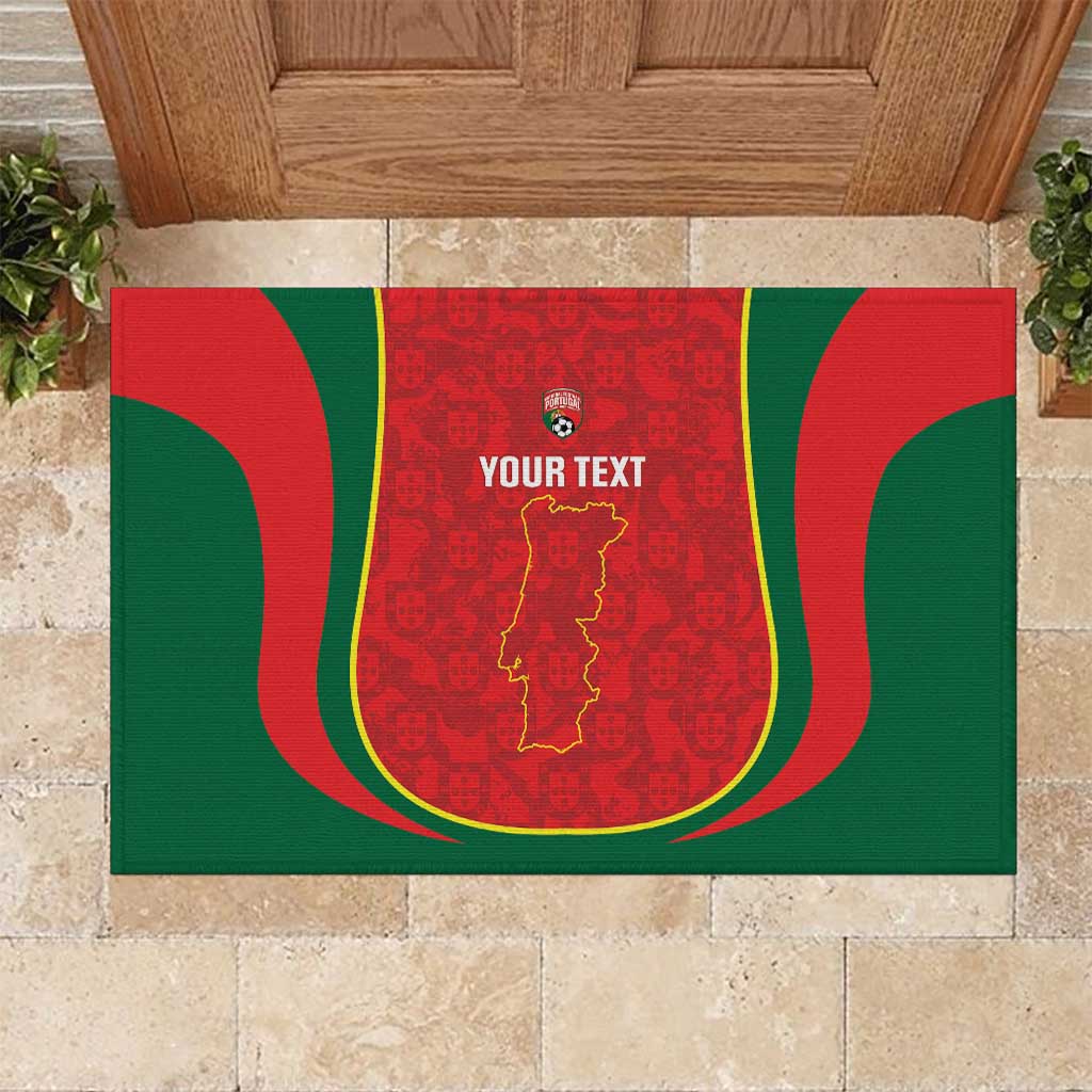 Custom Portugal Football Rubber Doormat 2026 Come On Selecao das Quinas - Red - Wonder Print Shop