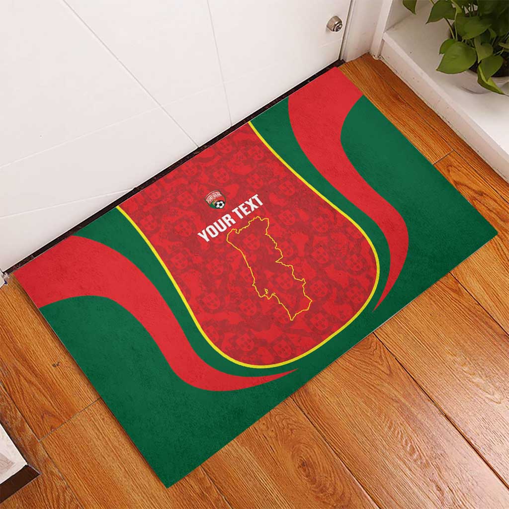 Custom Portugal Football Rubber Doormat 2026 Come On Selecao das Quinas - Red - Wonder Print Shop