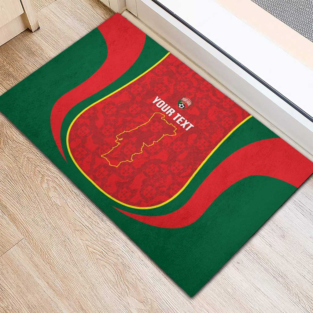 Custom Portugal Football Rubber Doormat 2026 Come On Selecao das Quinas - Red - Wonder Print Shop