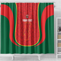 Custom Portugal Football Shower Curtain 2026 Come On Selecao das Quinas - Red - Wonder Print Shop