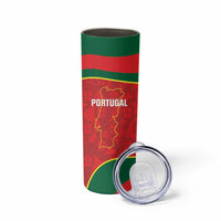 Custom Portugal Football Skinny Tumbler 2026 Come On Selecao das Quinas - Red - Wonder Print Shop