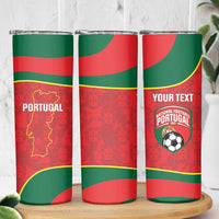 Custom Portugal Football Skinny Tumbler 2026 Come On Selecao das Quinas - Red - Wonder Print Shop