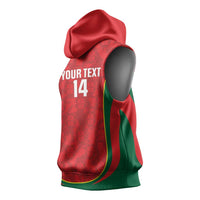 Custom Portugal Football Sleeveless Hoodie 2026 Come On Selecao das Quinas - Red - Wonder Print Shop