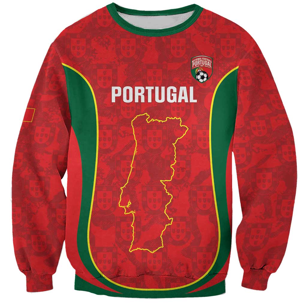 Custom Portugal Football Sweatshirt 2026 Come On Selecao das Quinas - Red - Wonder Print Shop