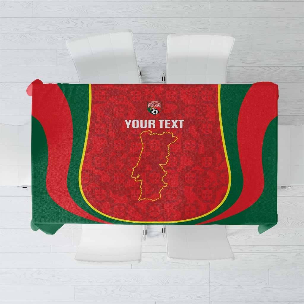 Custom Portugal Football Tablecloth 2026 Come On Selecao das Quinas - Red - Wonder Print Shop