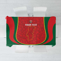 Custom Portugal Football Tablecloth 2026 Come On Selecao das Quinas - Red - Wonder Print Shop