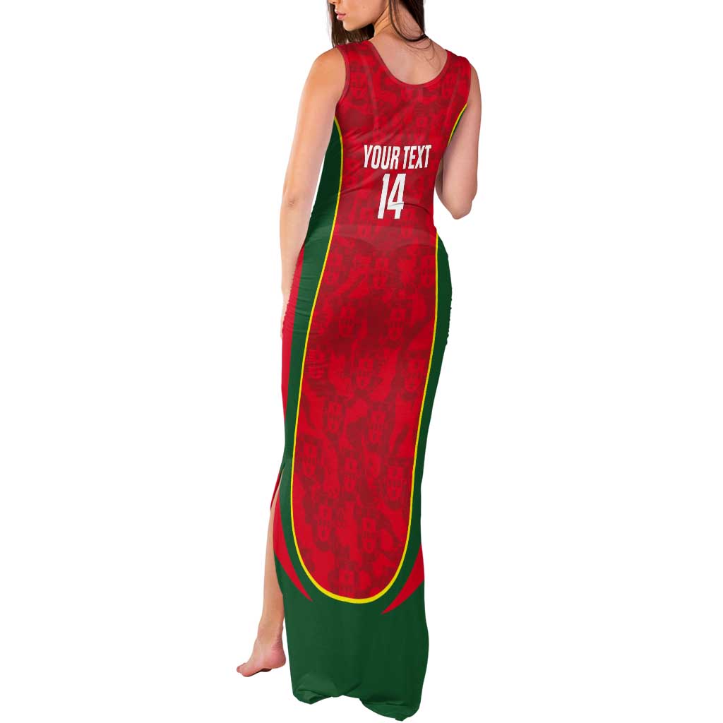 Custom Portugal Football Tank Maxi Dress 2026 Come On Selecao das Quinas - Red - Wonder Print Shop