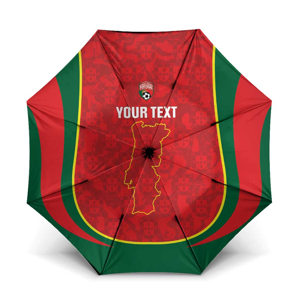 Custom Portugal Football Umbrella 2026 Come On Selecao das Quinas - Red - Wonder Print Shop