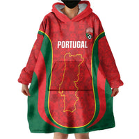 Custom Portugal Football Wearable Blanket Hoodie 2026 Come On Selecao das Quinas - Red - Wonder Print Shop