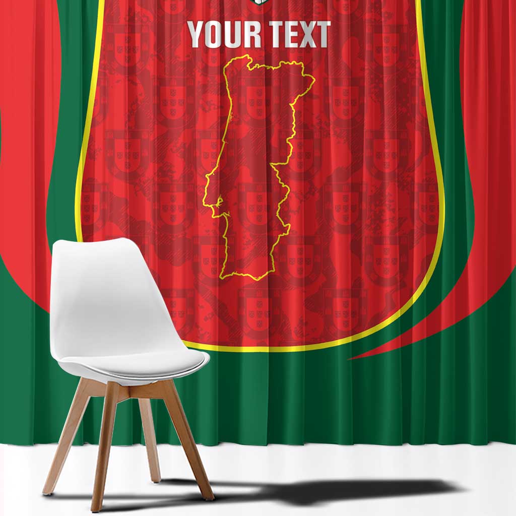 Custom Portugal Football Window Curtain 2026 Come On Selecao das Quinas - Red - Wonder Print Shop