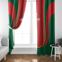 Custom Portugal Football Window Curtain 2026 Come On Selecao das Quinas - Red - Wonder Print Shop