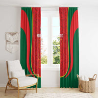Custom Portugal Football Window Curtain 2026 Come On Selecao das Quinas - Red - Wonder Print Shop