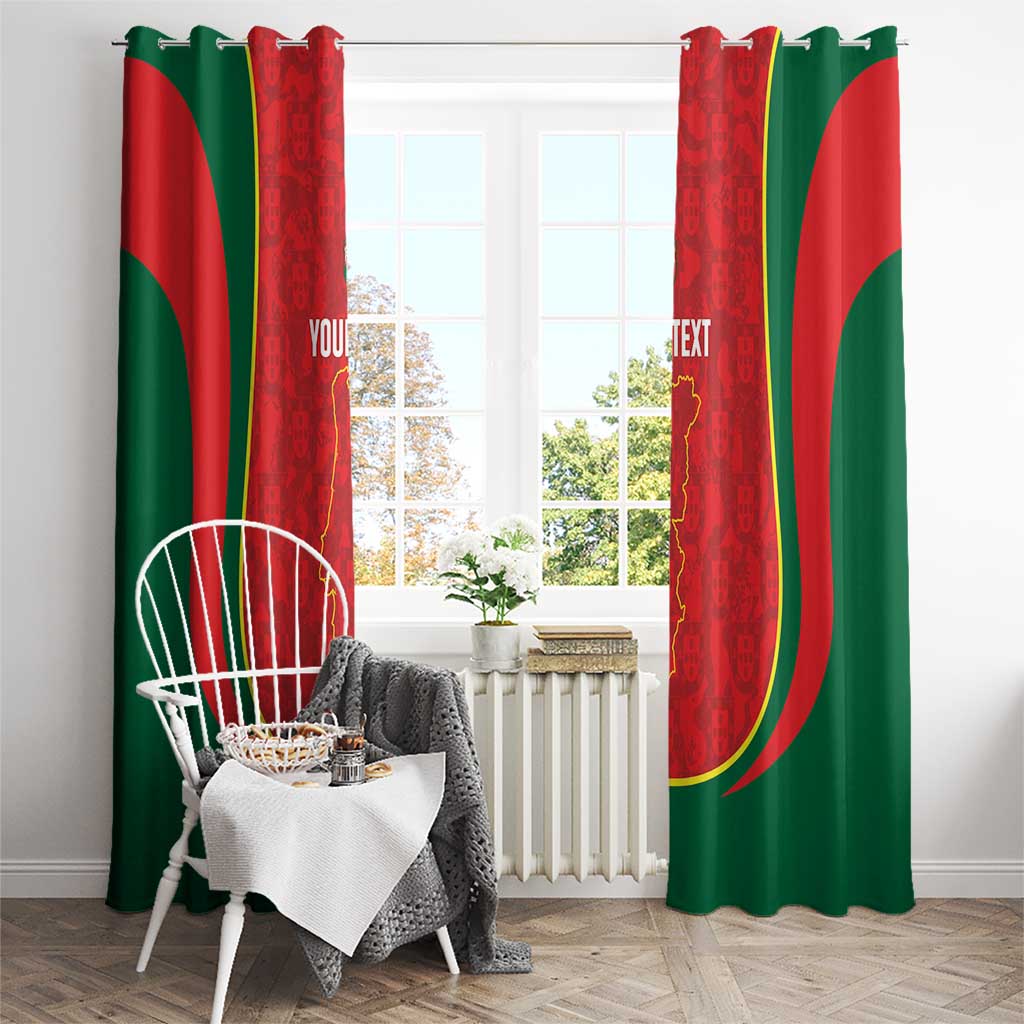 Custom Portugal Football Window Curtain 2026 Come On Selecao das Quinas - Red - Wonder Print Shop