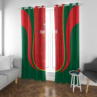 Custom Portugal Football Window Curtain 2026 Come On Selecao das Quinas - Red - Wonder Print Shop