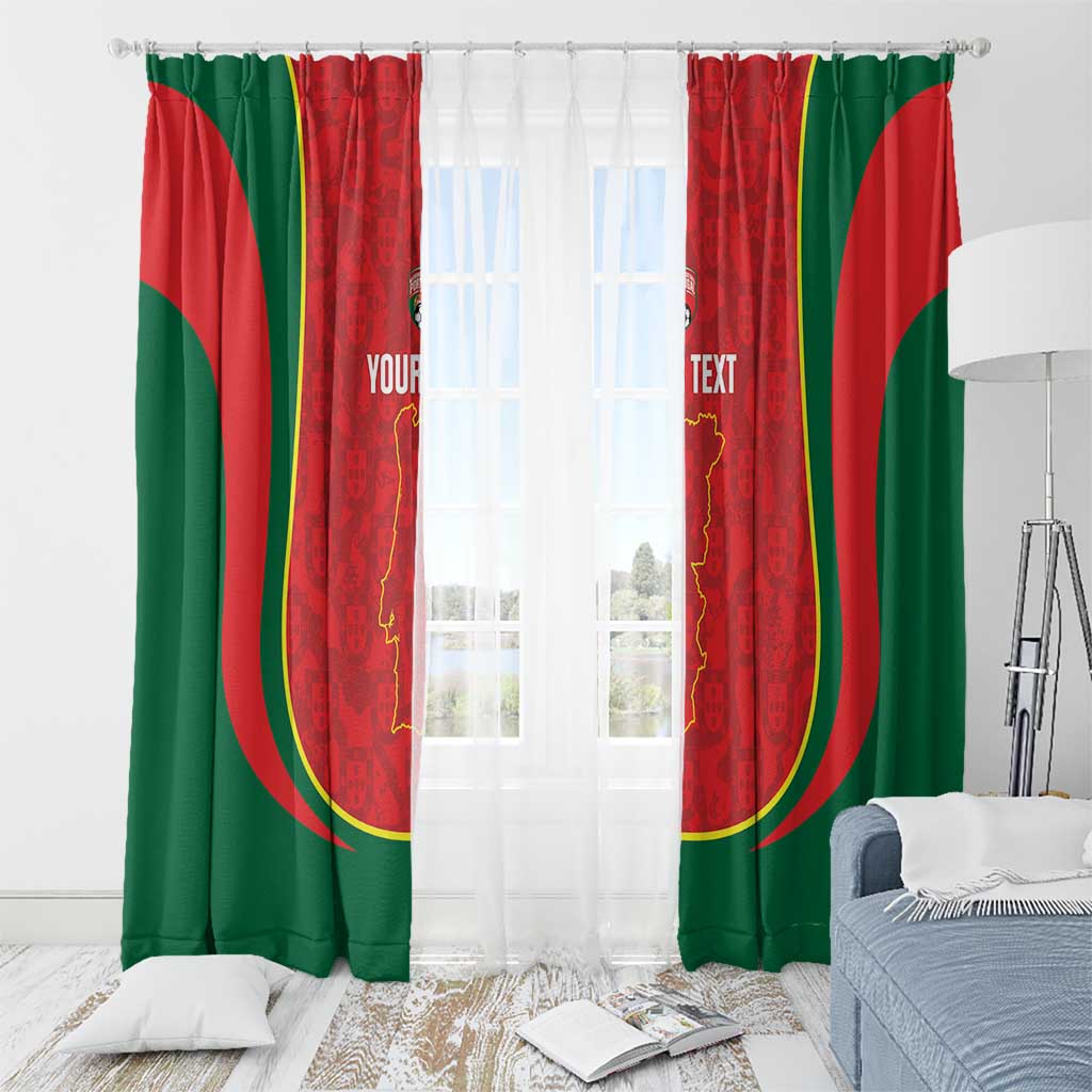 Custom Portugal Football Window Curtain 2026 Come On Selecao das Quinas - Red - Wonder Print Shop