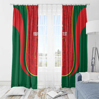 Custom Portugal Football Window Curtain 2026 Come On Selecao das Quinas - Red - Wonder Print Shop