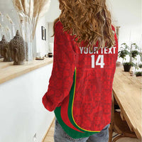 Custom Portugal Football Women Casual Shirt 2026 Come On Selecao das Quinas - Red - Wonder Print Shop