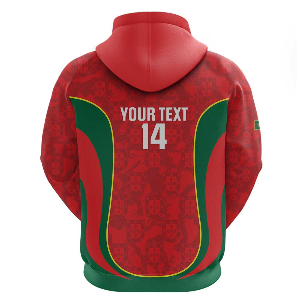 Custom Portugal Football Zip Hoodie 2026 Come On Selecao das Quinas - Red - Wonder Print Shop
