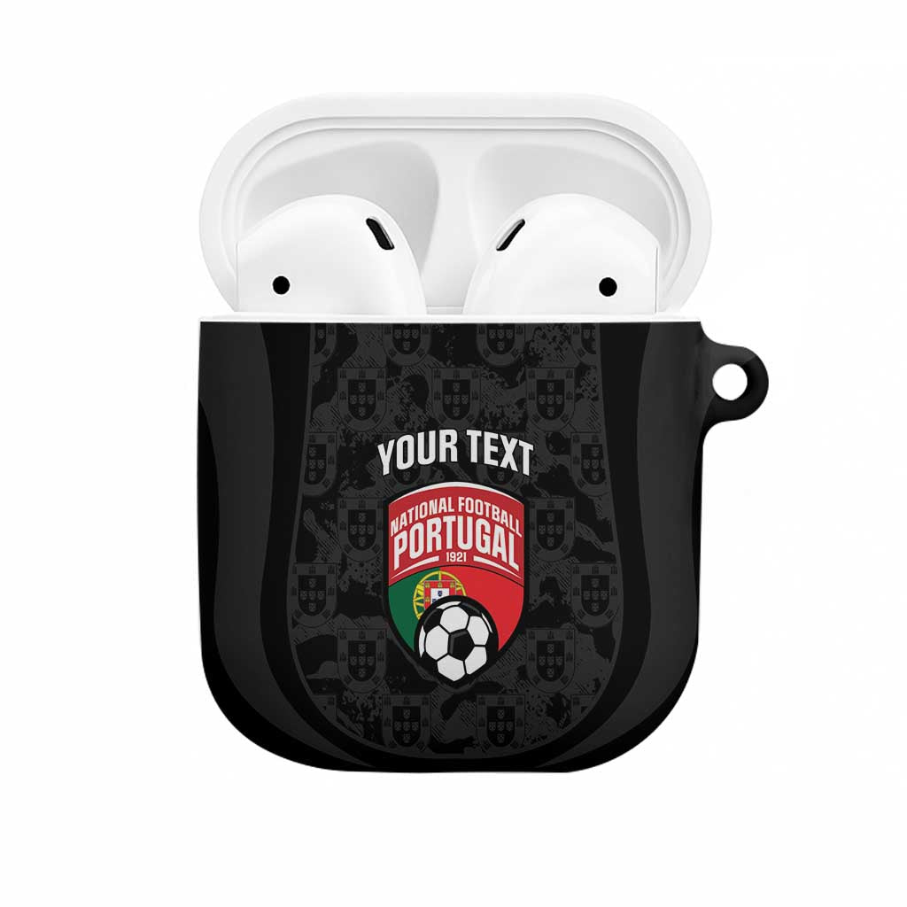 Custom Portugal Football AirPods Case 2026 Come On Selecao das Quinas - Black - Wonder Print Shop