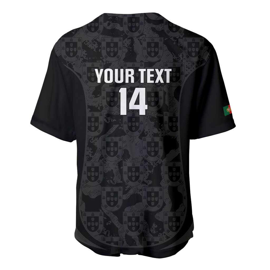 Custom Portugal Football Baseball Jersey 2026 Come On Selecao das Quinas - Black - Wonder Print Shop