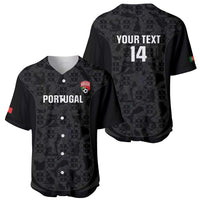Custom Portugal Football Baseball Jersey 2026 Come On Selecao das Quinas - Black - Wonder Print Shop