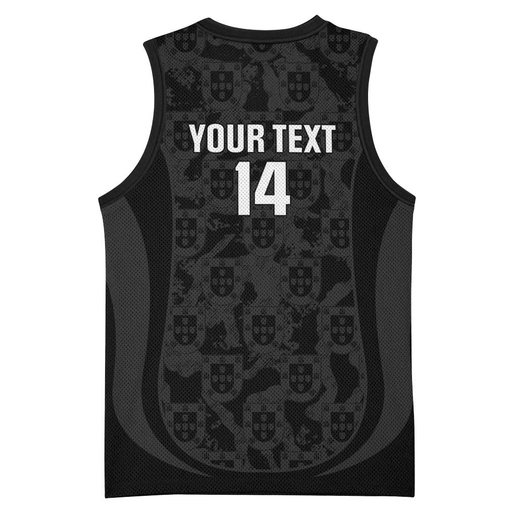 Custom Portugal Football Basketball Jersey 2026 Come On Selecao das Quinas - Black - Wonder Print Shop