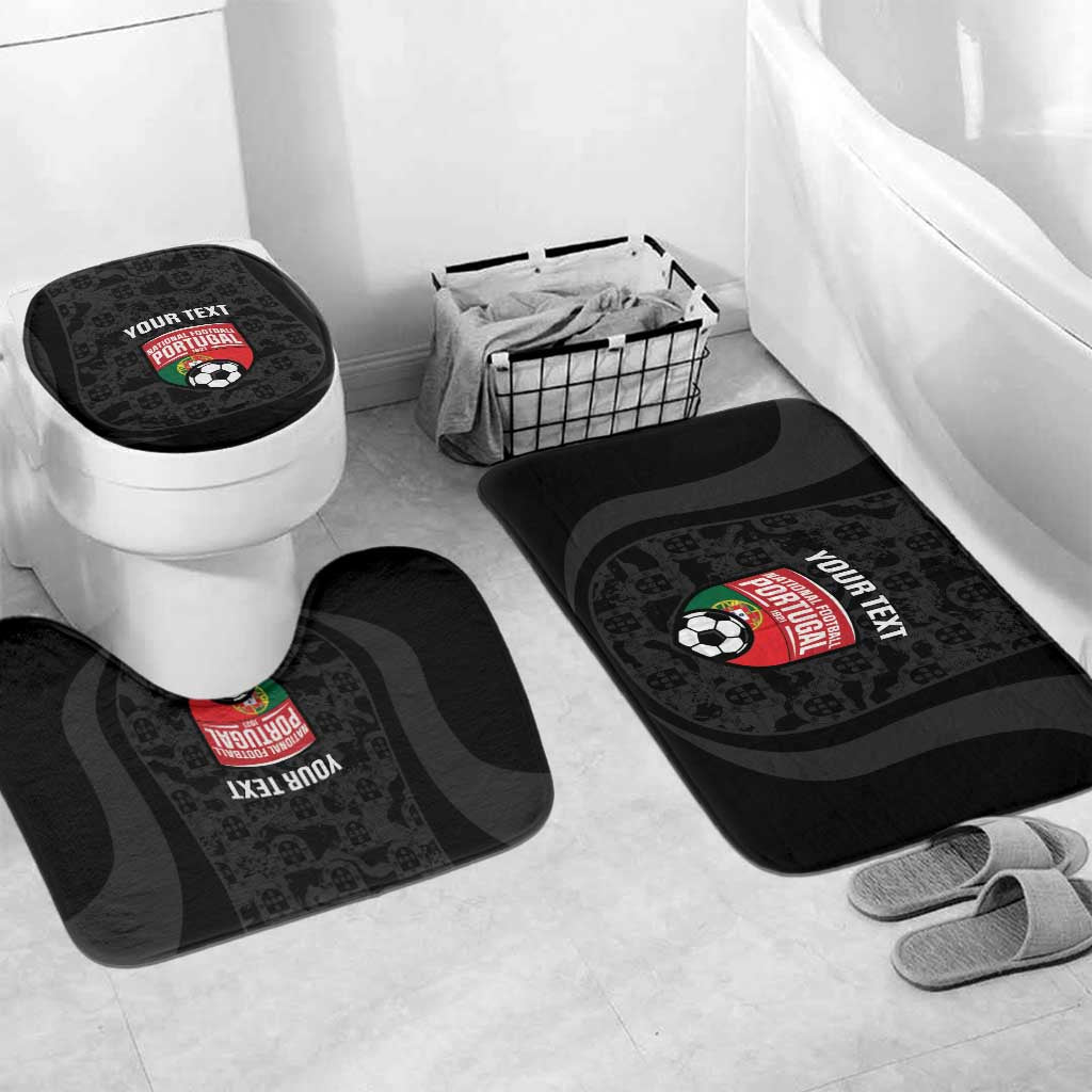 Custom Portugal Football Bathroom Set 2026 Come On Selecao das Quinas - Black - Wonder Print Shop