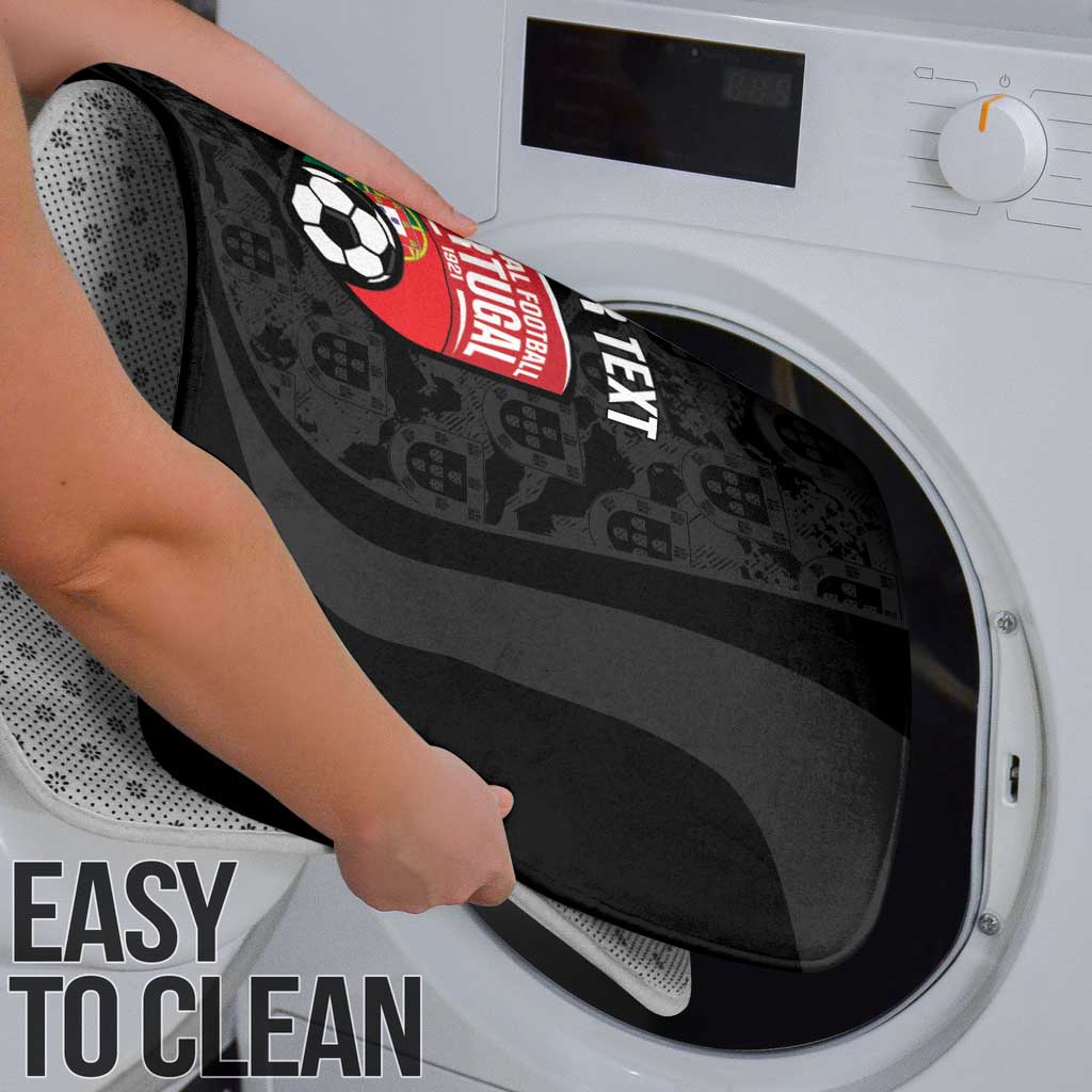 Custom Portugal Football Bathroom Set 2026 Come On Selecao das Quinas - Black - Wonder Print Shop