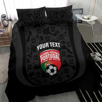 Custom Portugal Football Bedding Set 2026 Come On Selecao das Quinas - Black - Wonder Print Shop