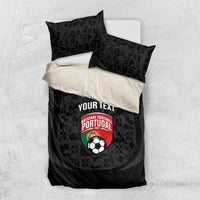 Custom Portugal Football Bedding Set 2026 Come On Selecao das Quinas - Black - Wonder Print Shop