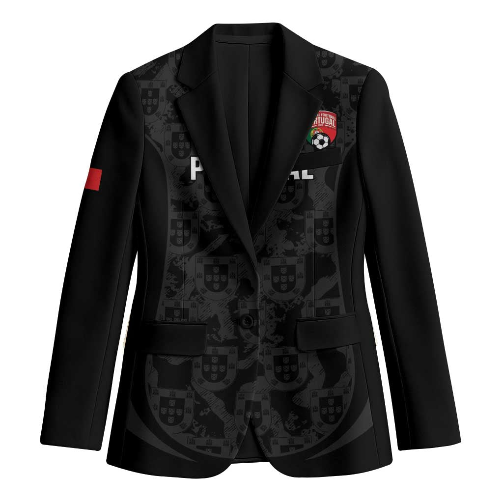 Custom Portugal Football Blazer 2026 Come On Selecao das Quinas - Black - Wonder Print Shop