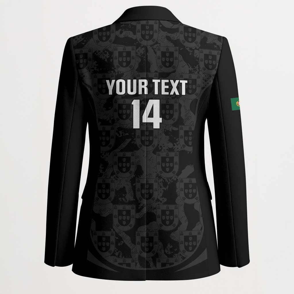 Custom Portugal Football Blazer 2026 Come On Selecao das Quinas - Black - Wonder Print Shop