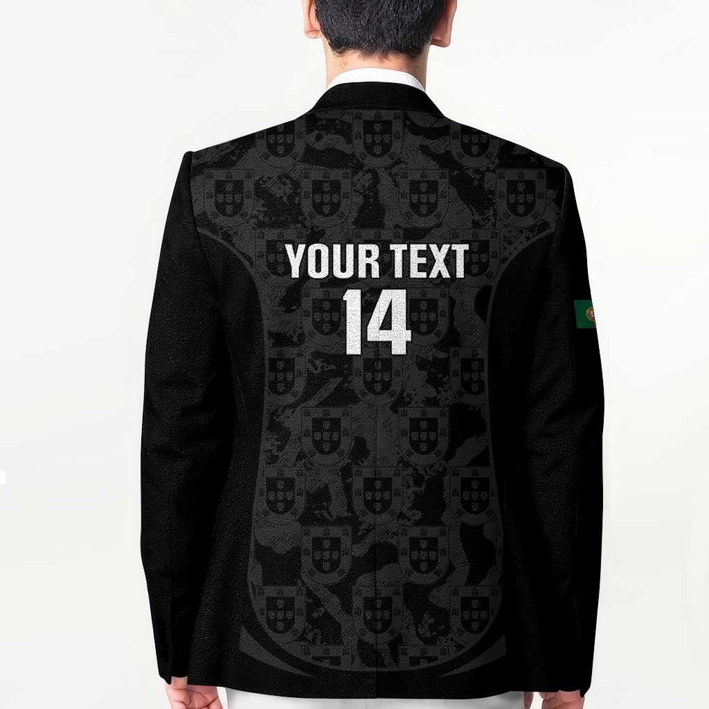 Custom Portugal Football Blazer 2026 Come On Selecao das Quinas - Black - Wonder Print Shop