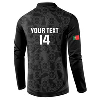 Custom Portugal Football Button Sweatshirt 2026 Come On Selecao das Quinas - Black - Wonder Print Shop