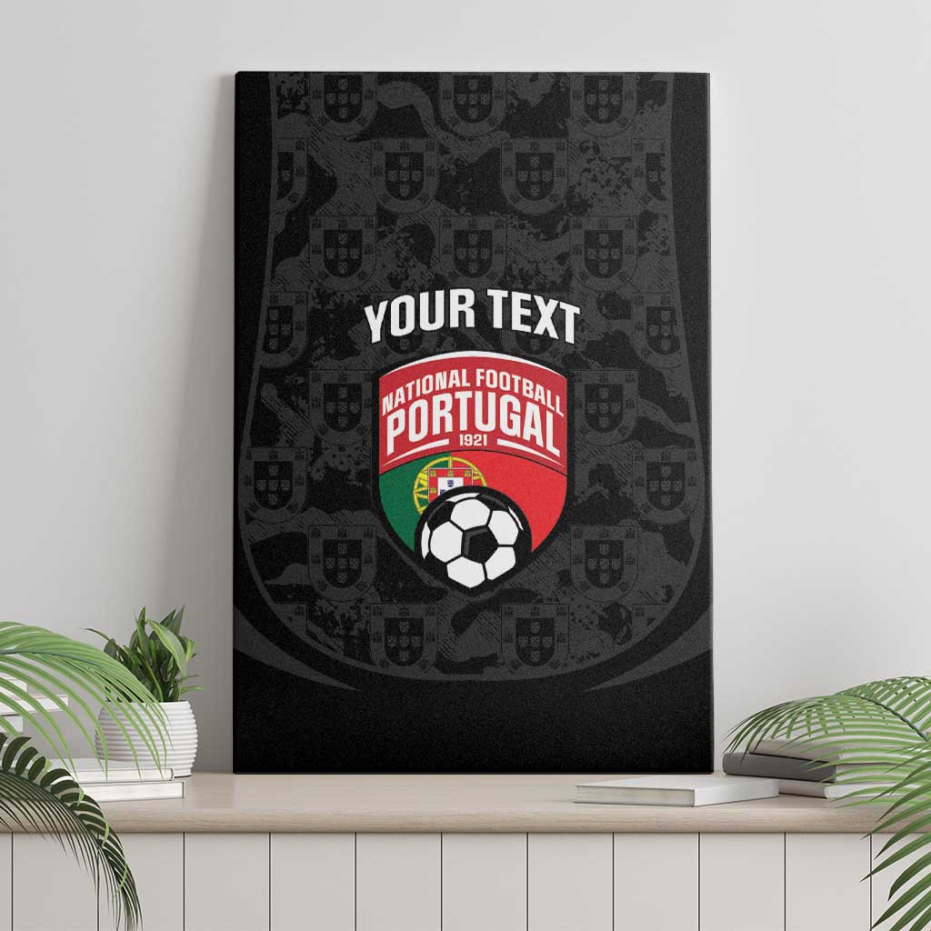 Custom Portugal Football Canvas Wall Art 2026 Come On Selecao das Quinas - Black - Wonder Print Shop
